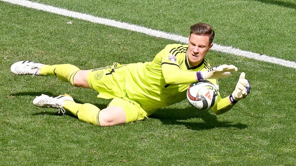Stand in der Nations League zuletzt im Tor: Marc-André ter Stegen. Foto: Marijan Murat/dpa