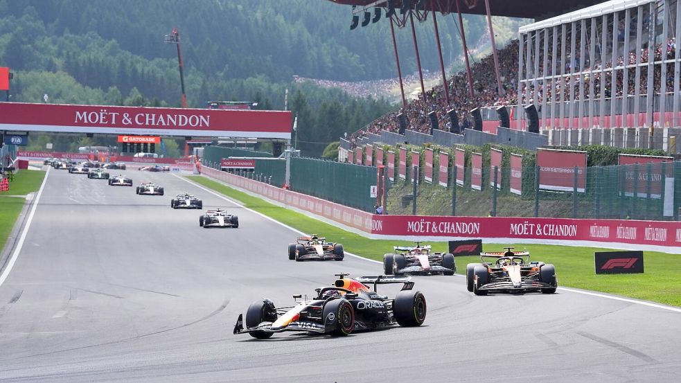 Max Verstappen hängte die Konkurrenz im Sprint ab. Foto: Bradley Collyer/PA Wire/dpa