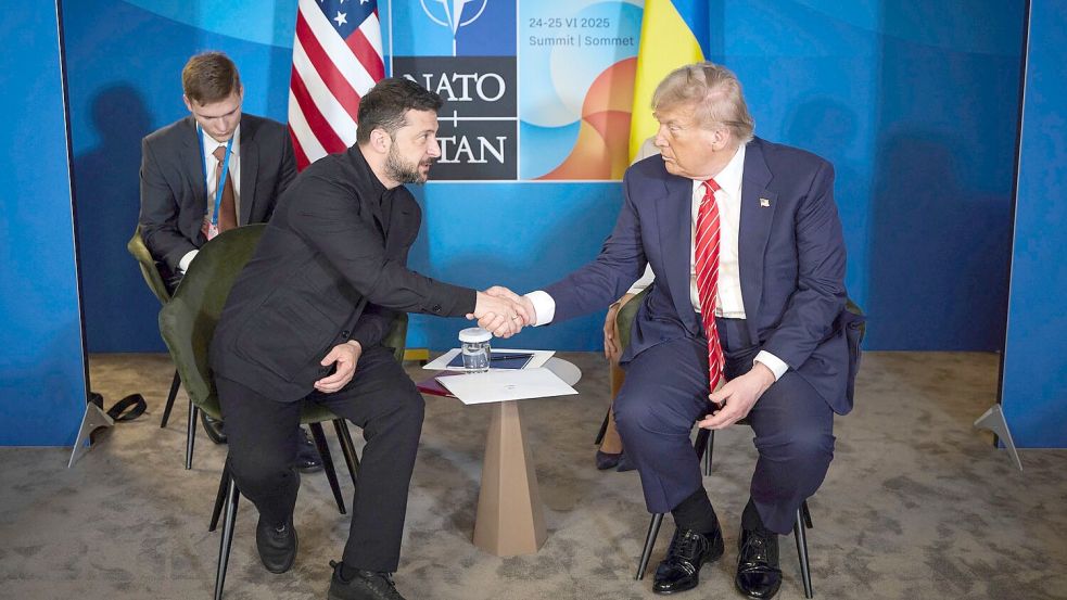 Selenskyj dankt Trump für das neue Ultimatum gegenüber Russland und glaubt an bessere Chancen für einen Frieden dadurch. (Archivbild) Foto: Ukraine Presidency/Planet Pix via ZUMA Press Wire/dpa