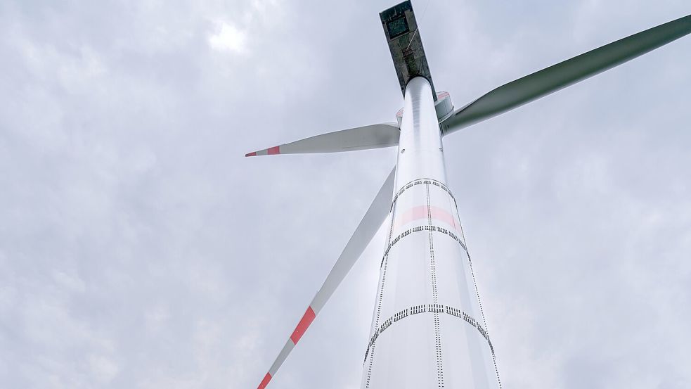 Die erste Anlage mit „Grünstahl“-Turm im Diepholzer Bruch. Foto: privat