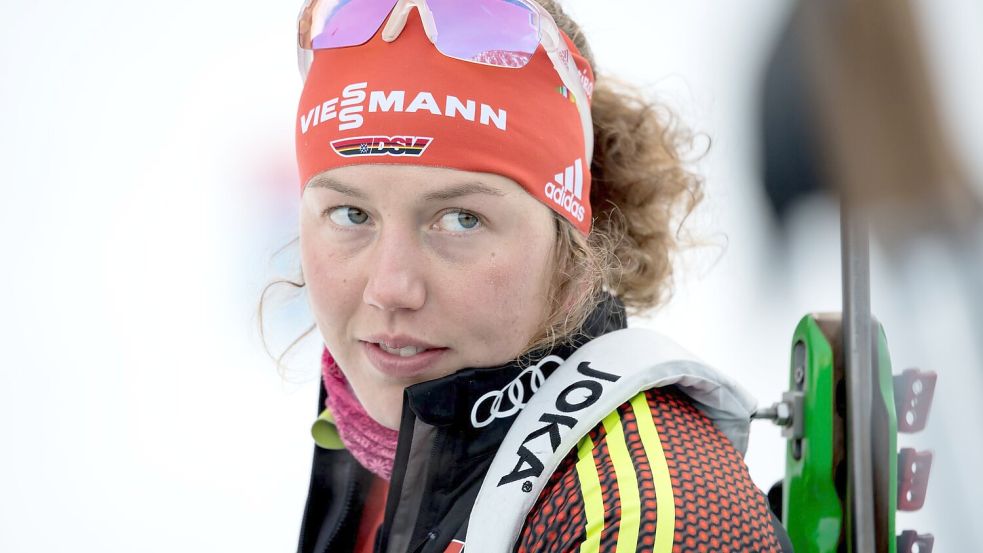 Dahlmeier war die erfolgreichste deutsche Biathletin des vergangenen Jahrzehnts (Archivbild). Foto: Sven Hoppe/dpa