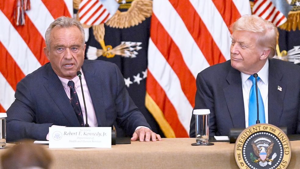 Robert Kennedy Jr. ist voll des Lobes für Donald Trumps Stil. Foto: John McDonnell/AP/dpa