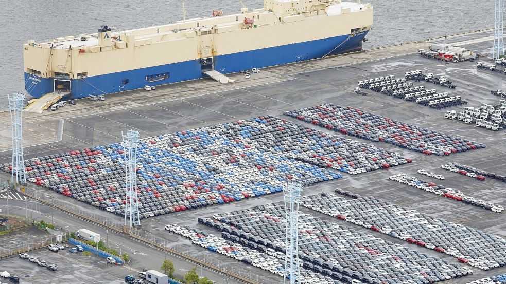 Die Zölle für Importe in die USA kommen später. Foto: Kyodo/dpa