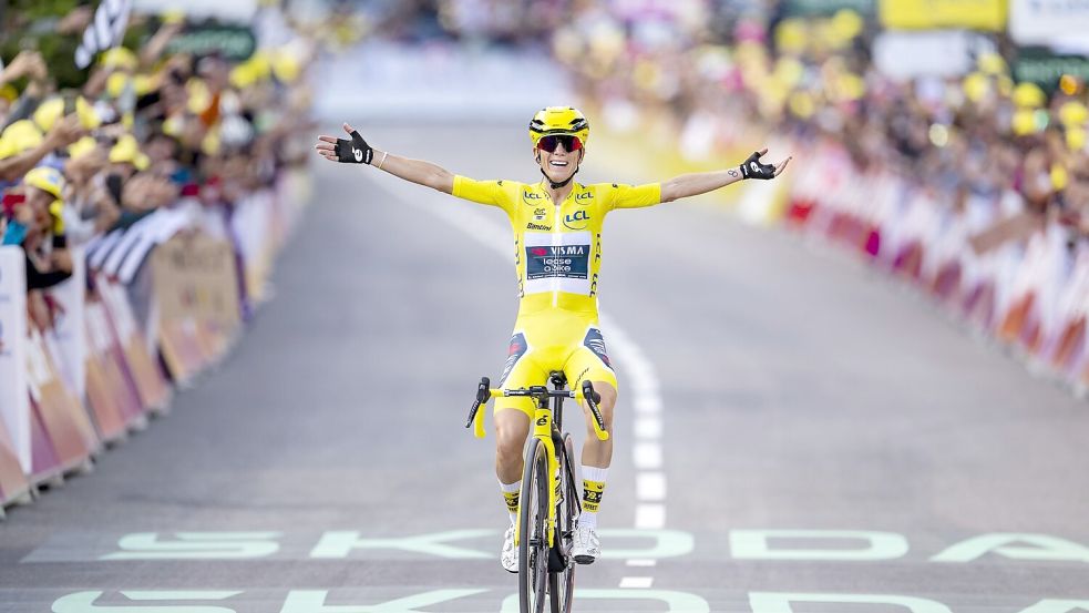 Die Tour de France der Frauen geht in diesem Jahr an eine Französin. Foto: Jean-Christophe Bott/KEYSTONE/dpa