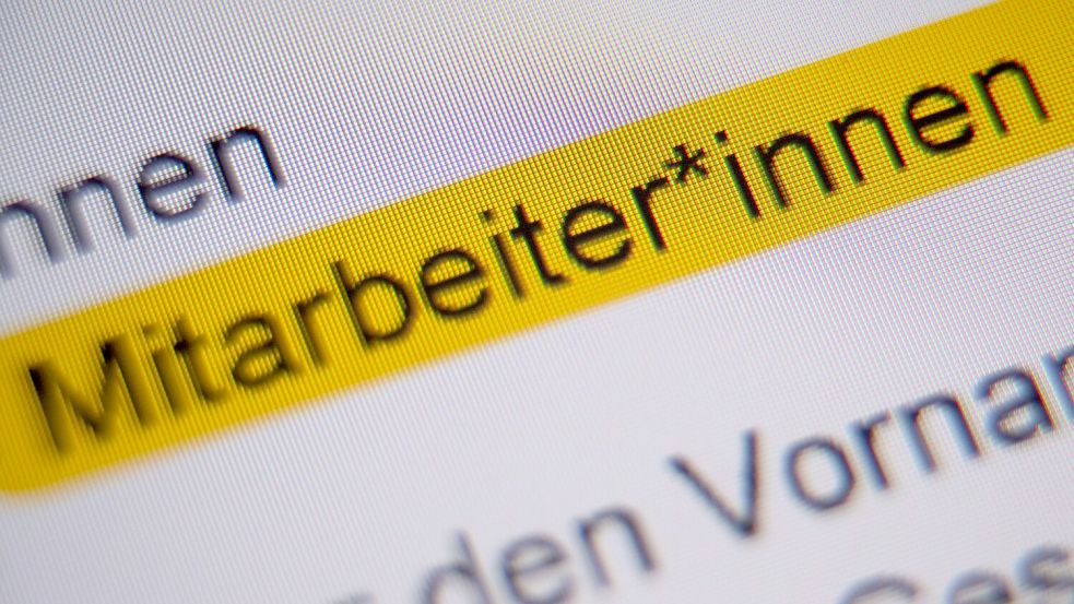 In den Bundesministerien werden keine Sonderzeichen für geschlechtergerechte Formulierungen verwendet. (Symbolbild) Foto: Sebastian Gollnow/dpa