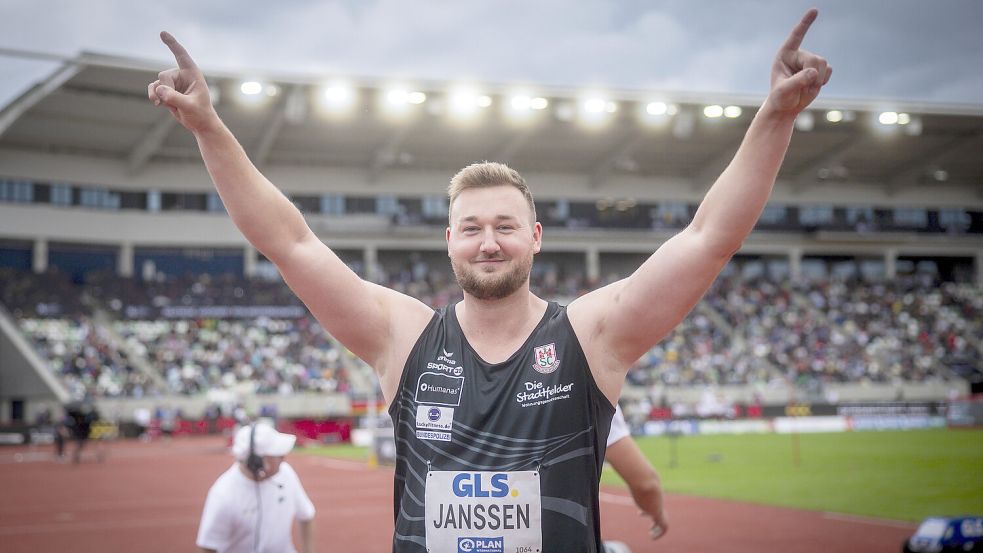 Henrik Janssen freute sich nach seiner starken Leistung in Dresden über seinen zweiten DM-Titel. Foto: Imago/Beautiful Sports