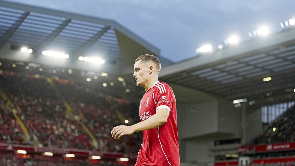 Bekam bei seiner Auswechslung viel Applaus: Florian Wirtz Foto: Peter Byrne/PA Wire/dpa