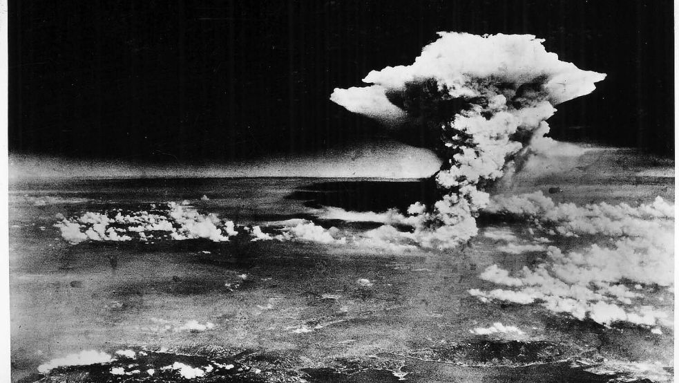 Das US-Militär fotografierte die Atombombenexplosion in Hiroshima. Foto: dpa/Hiroshima Peace Memorial Museum