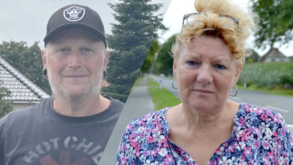 Frank Meyer und Luise Goldenstein leben seit Jahren an der Wallinghausener Straße. Die Probleme mit Rasern kennen sie gut. Foto: Eva van Loh