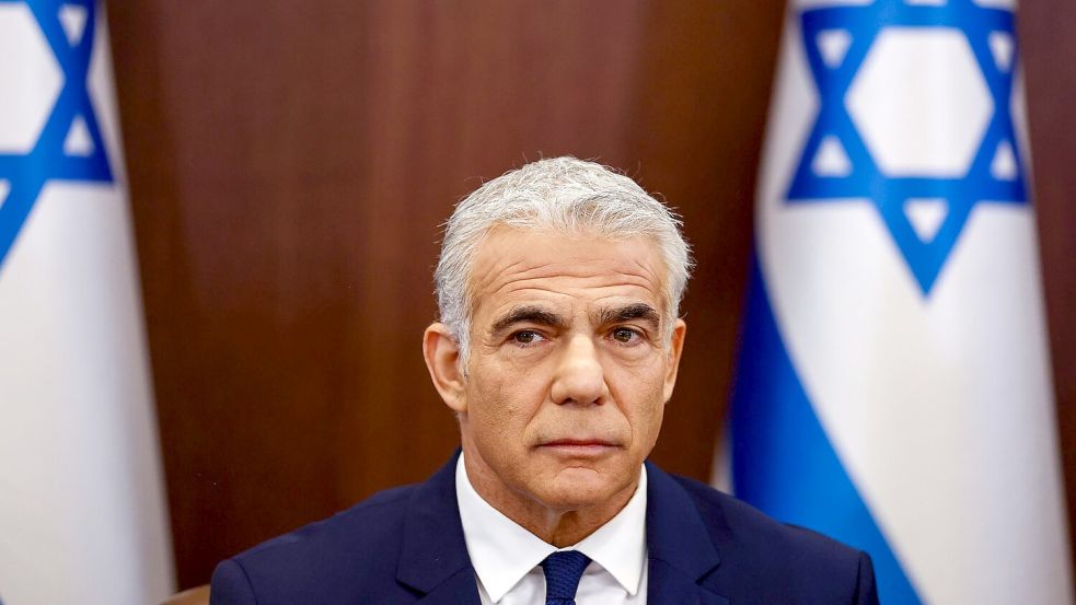 Israels Oppositionsführer Lapid warnt vor einer Einnahme ganz Gazas. (Archivbild) Foto: Ronen Zvulun/AP/dpa