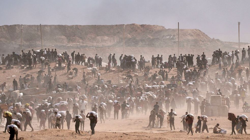 UN-Angaben zufolge droht in Gaza eine Hungersnot. (Archivbild) Foto: Abdel Kareem Hana/AP/dpa