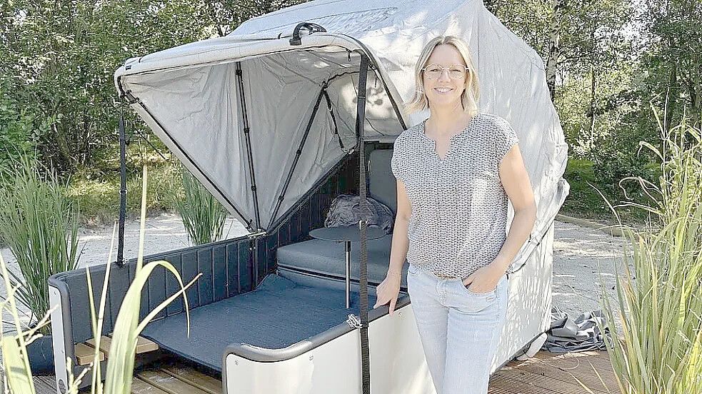 Anita Blöchl ist die Leiterin des Campingplatzes am Ottermeer in Wiesmoor. Foto: Rilana Kubassa/Archiv