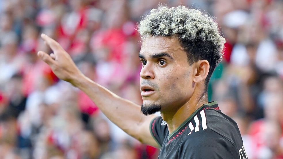Wartet noch auf sein erstes Bayern-Tor: Luis Diaz. Foto: Sven Hoppe/dpa
