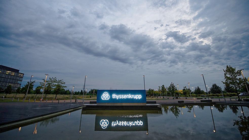 Die Konzernzentrale von Thyssenkrupp hat ihren Sitz in Essen. Sie befindet sich auf dem Gelände der ehemaligen Krupp-Gussstahlfabrik. Foto: Henning Kaiser/dpa