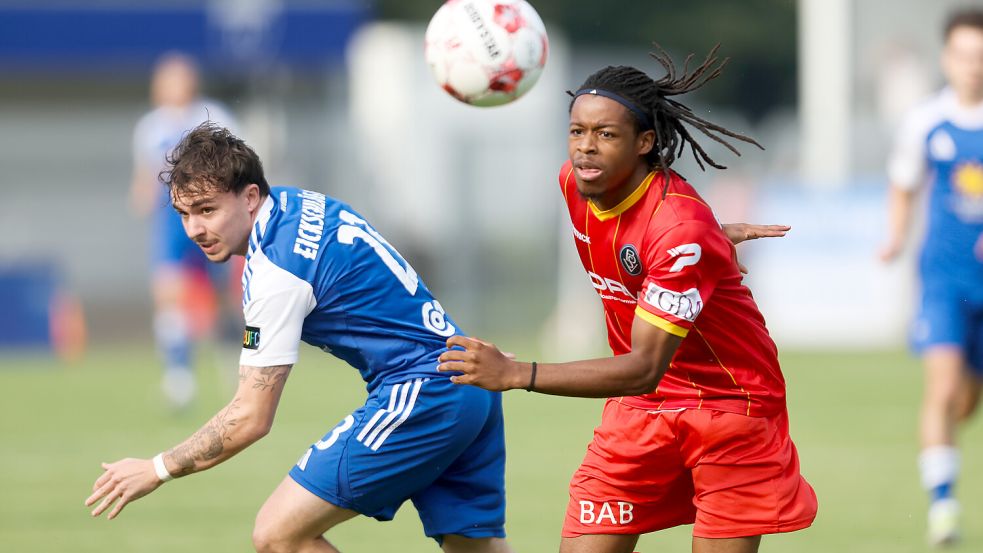 Kickers Emden will gegen den Bremer SV den ersten Sieg in dieser Saison einfahren. Foto: Jens Doden/Emden