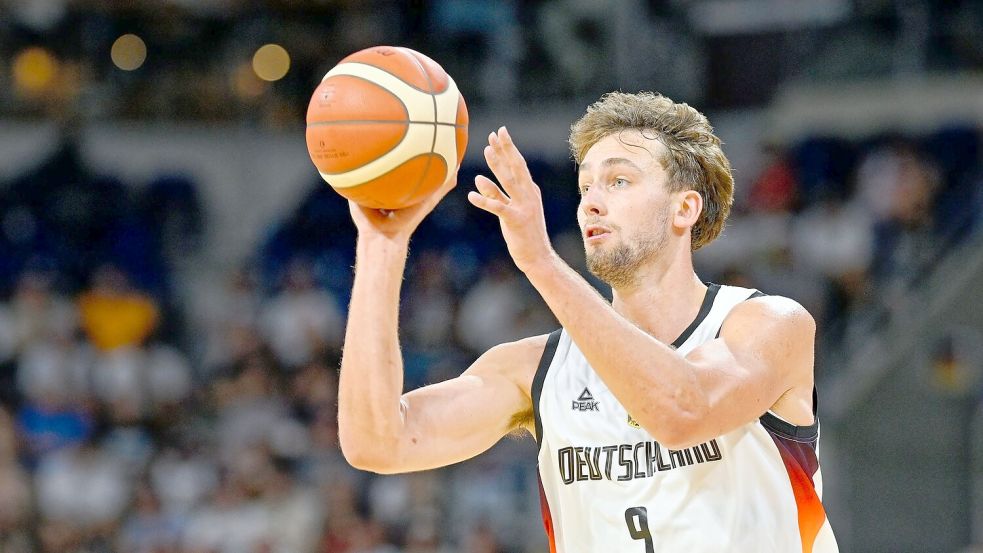 Franz Wagner und die deutschen Basketballer haben auch den zweiten EM-Test gewonnen. Foto: Uwe Anspach/dpa