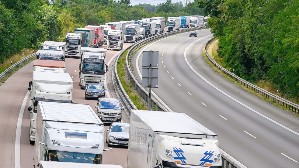 Laut Statistik haben die Grenzkontrollen bislang keine negativen Auswirkungen auf die Handelsbilanz. Doch sie kosten die Unternehmen Zeit und Geld. Foto: Patrick Pleul/dpa