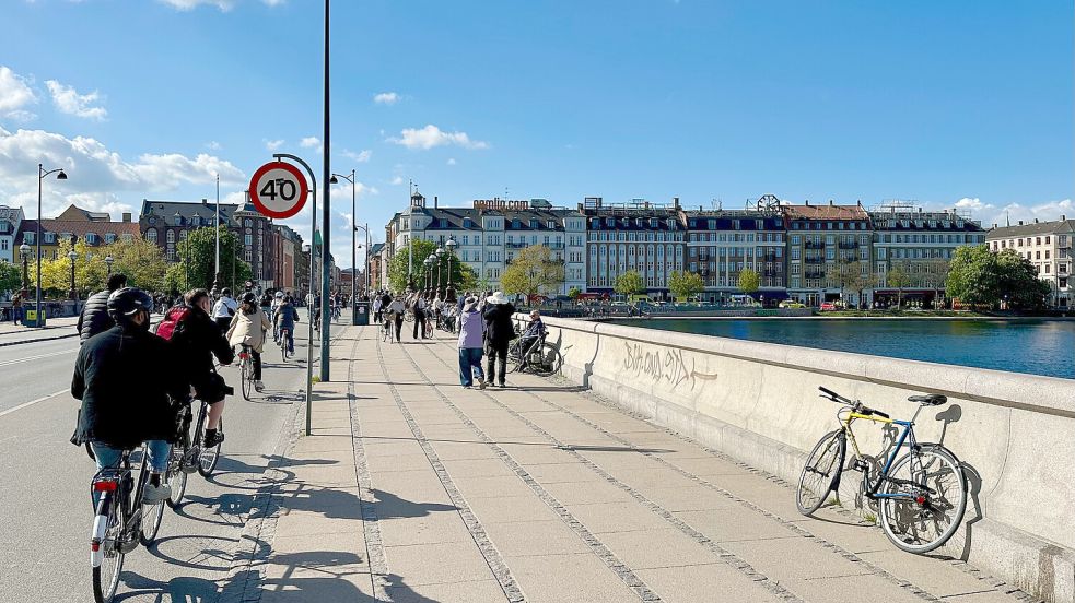Die dänische Hauptstadt Kopenhagen setzt neue Standards in Sachen Klimaneutralität. Foto: DPA/Steffen Trumpf
