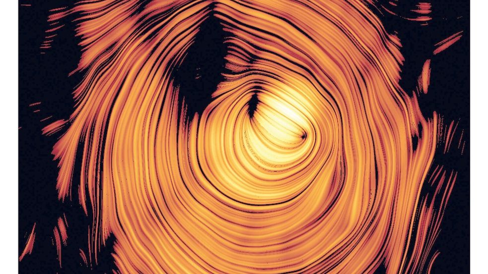 Das „Auge von Sauron“ hat sich als Name sogar im Fachartikel etabliert. Foto: Y.Y. Kovalev et al./Max-Planck-Institut für Radioastronomie/dpa