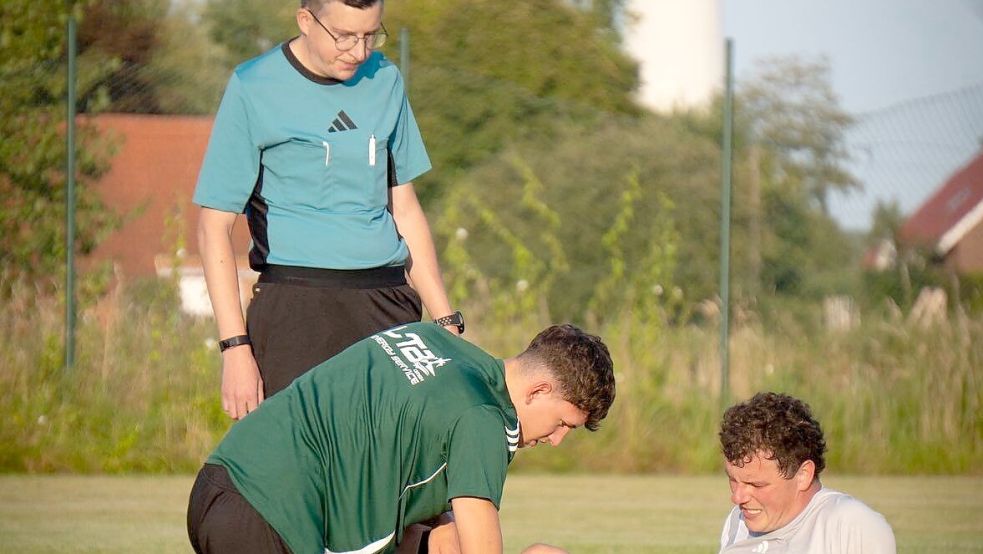 Seinen Premieren-Auftritt in Ostfriesland hatte Kenth Joite beim Spiel zwischen SV Arle und WT Loppersum. Foto: Privat