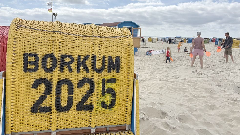 Im Strandkorb am Südstrand, so lässt es sich aushalten. Foto: Florian Ferber
