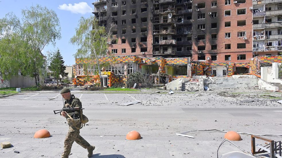 Um die Bergarbeiterstadt Pokrowsk im ostukrainischen Gebiet Donezk toben derzeit die schwersten Kämpfe im russisch-ukrainischen Krieg. (Archivbild) Foto: Michael Shtekel/AP/dpa