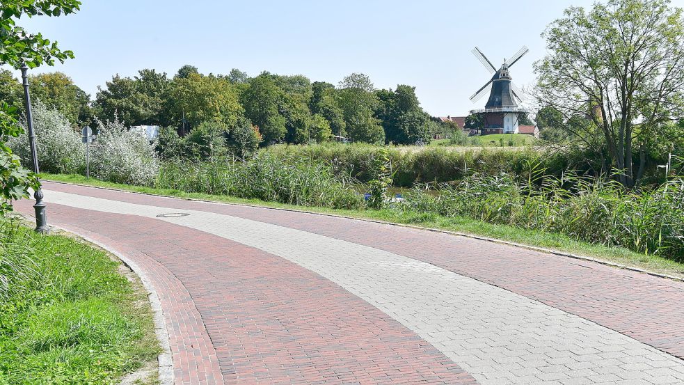 Das Pflaster in der Straße "Am Zingel". So soll die Mühlenstraße nach der Sanierung aussehen. Foto: Heinz Wagenaar