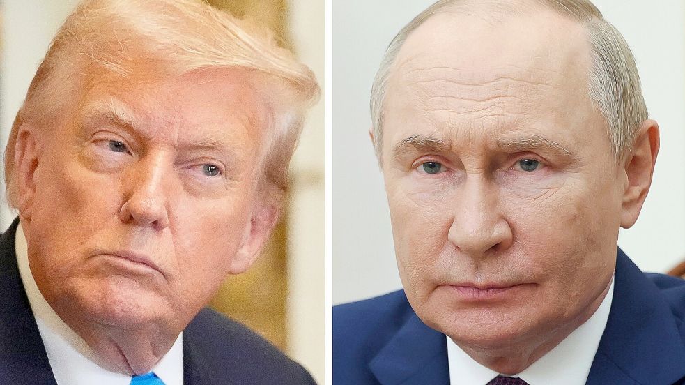 US-Präsident Trump und Kremlchef Putin treffen sich in Alaska. (Archivfoto) Foto: Mark Schiefelbein/Mihail Metzel/AP/Pool Sputnik Government via AP/dpa