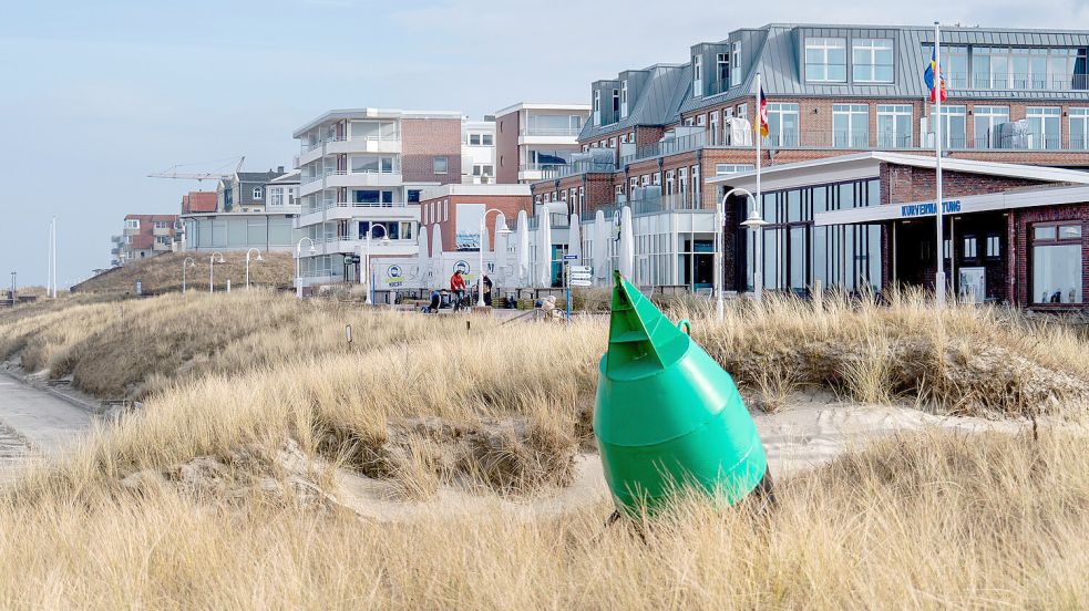 Die Strandpromenade von Wangerooge. Foto: Hauke-Christian Dittrich/dpa