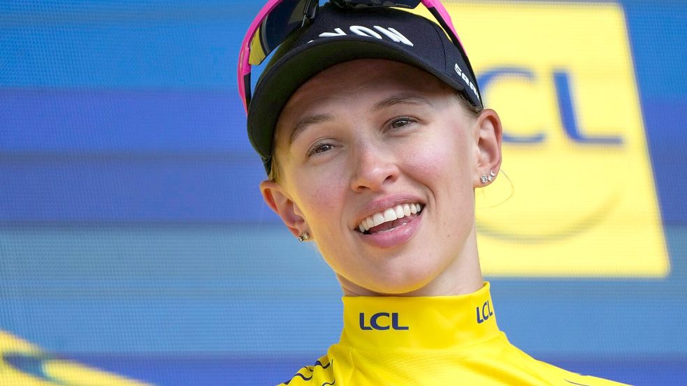 Katarzyna Niewiadoma startet nun nicht bei der Tour de Romandie. Foto: Peter Dejong/AP/dpa