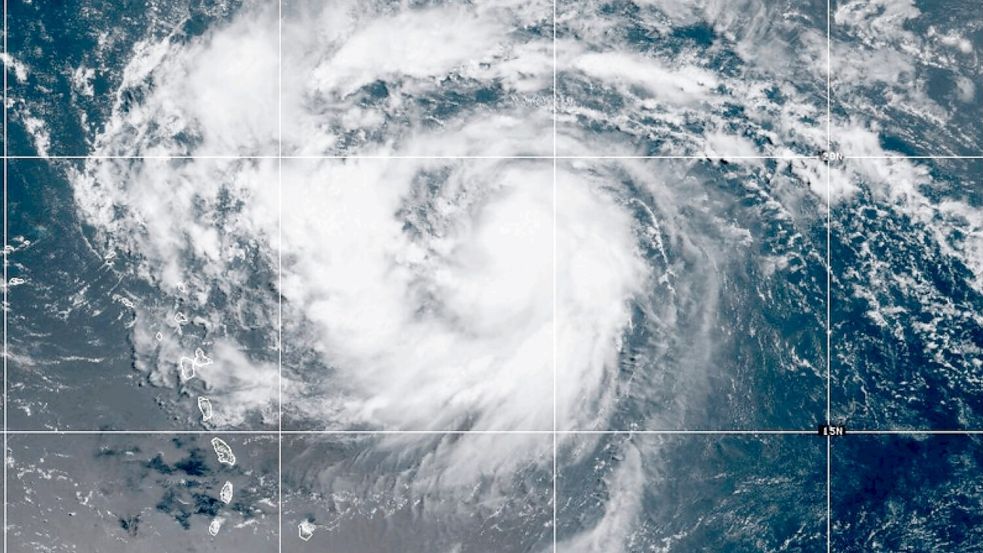 Die Hurrikansaison erstreckt sich im Atlantik von Juni und bis November. Foto: Uncredited/NOAA/AP/dpa