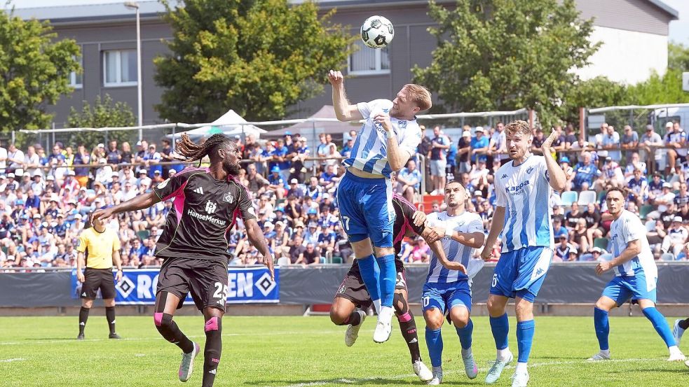 Jordan Torunarigha (li) und der HSV sehen ganz schlecht aus Foto: Thomas Frey/dpa