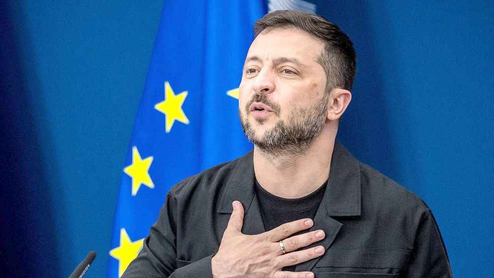 Selenskyj will Sicherheitsgarantien nach Nato-Vorbild. Foto: Wiktor Dabkowski/ZUMA Press Wire/dpa