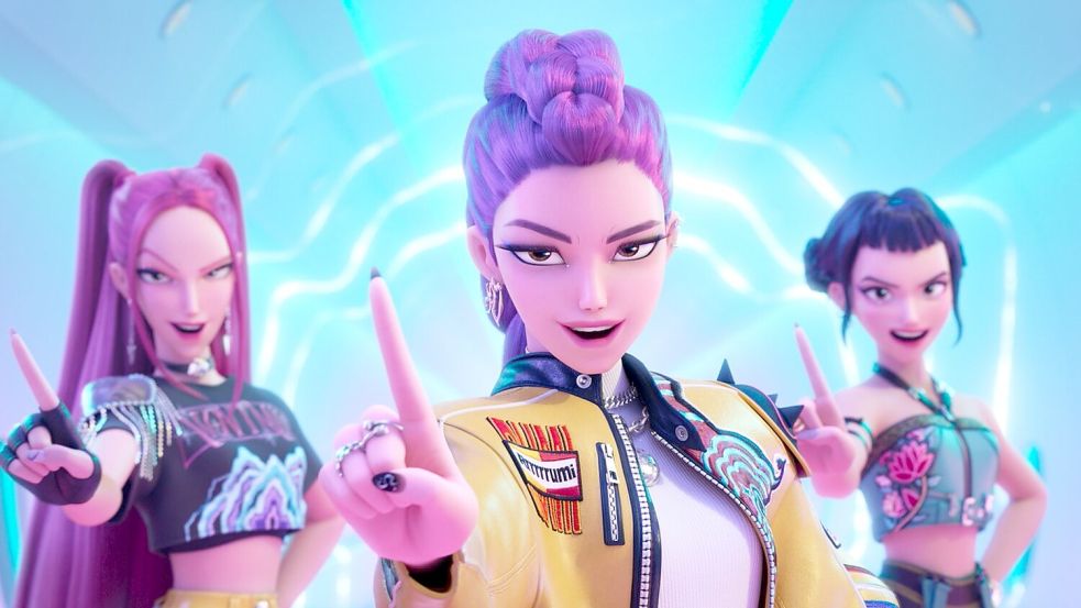 Im Netflix-Hit „KPop Demon Hunters“ geht es um die Girl-Band Huntrix. Foto: -/©2025 Netflix/dpa