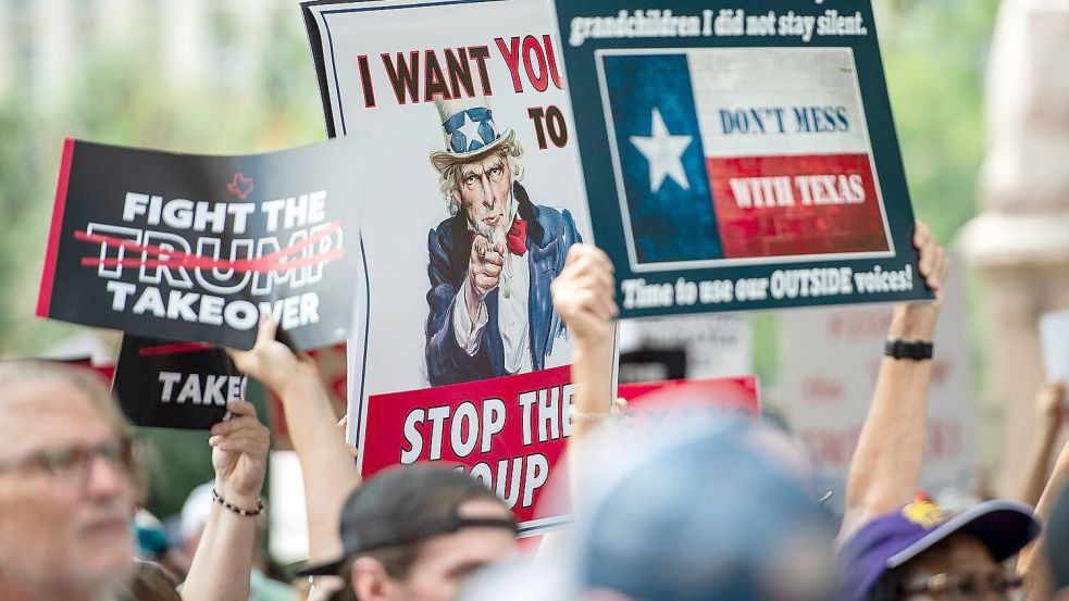 Gegen die Maßnahme der Republikaner regte sich in Austin Protest. (Archiv) Foto: Mario Cantu/CSM via ZUMA Press Wire/dpa