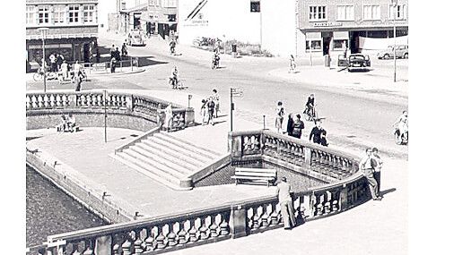 Die Delfttreppe um ca. 1960. Foto: Stadt Emden