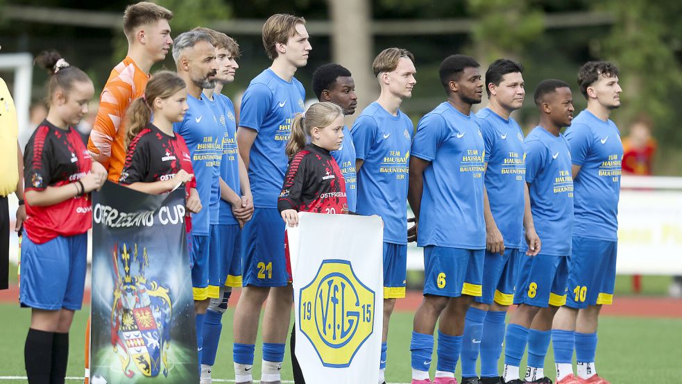 Das Germania-Gesicht hat sich auch noch mal im Laufe der Vorbereitung und nach dem Ostfriesland-Cup-Spiel in Uplengen Mitte Juli etwas verändert. Foto: Jens Doden/Emden
