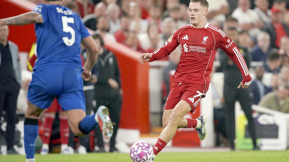 Florian Wirtz spielt jetzt in Liverpool. Foto: dpa/AP/Ian Hodgson