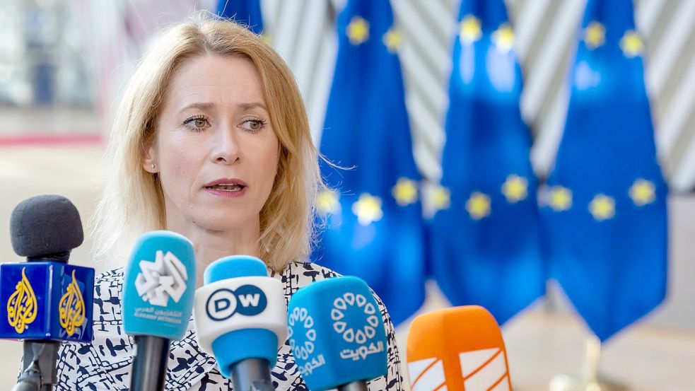Die EU-Außenbeauftragte Kallas glaubt, Putin sei nicht an Gesprächen interessiert. (Archivbild) Foto: Geert Vanden Wijngaert/AP/dpa