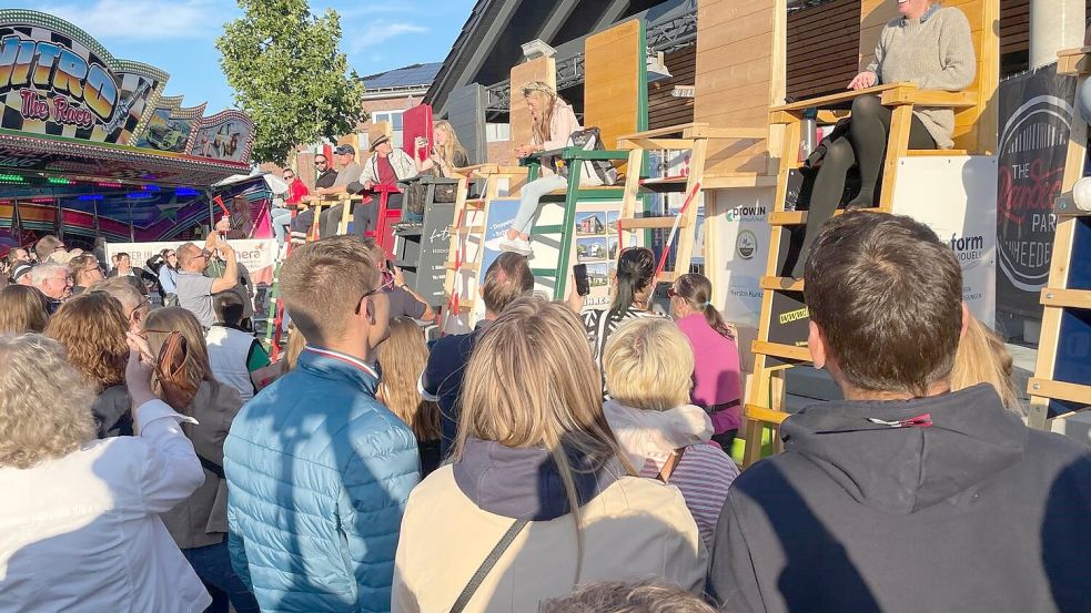 Es soll im Herbst 2025 wieder ein Pfahlsitz-Wettbewerb in Rhauderfehn organisiert werden. Archivfoto: Dirk Hellmers