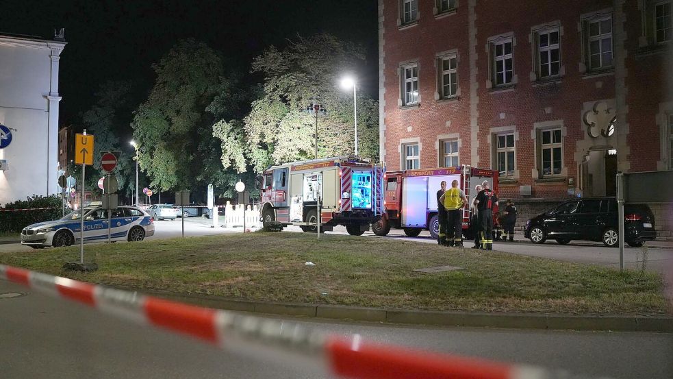 Der mutmaßliche Täter wurde zweimal getroffen. Foto: Patrick von Frankenberg/dpa