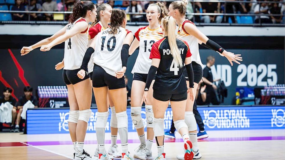 Der Auftakt gelang den deutschen Frauen. Foto: ---/Deutscher Volleyball-Verband /dpa