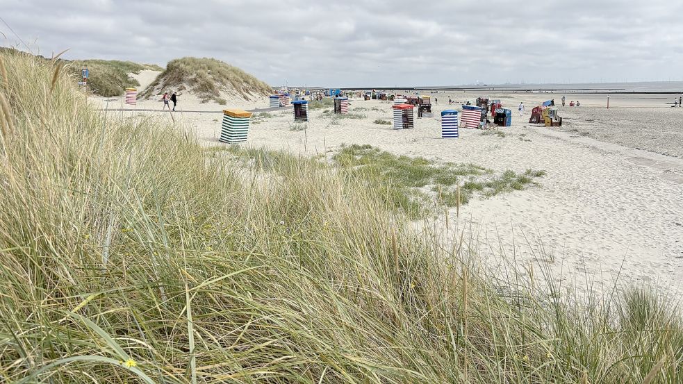 Die Strandzelte sind ein Borkumer Markenzeichen – aber auch sie kosten Miete. Foto: Florian Ferber
