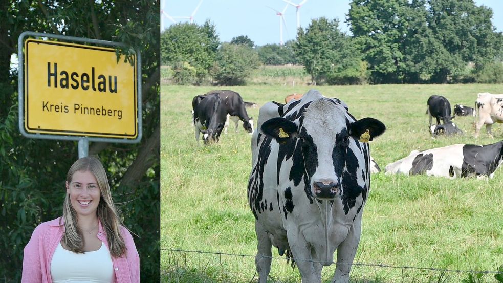 Fenja Essig hat sich auf Spurensuche begeben: Was der 20-Jährigen am Leben in Haselau so gut gefällt, hat sie für unsere Redaktion aufgeschrieben. Dabei herausgekommen ist eine Liebeserklärung. Foto: Marleen Essig, Fenja Essig; Fotomontage: Anna Goldbach