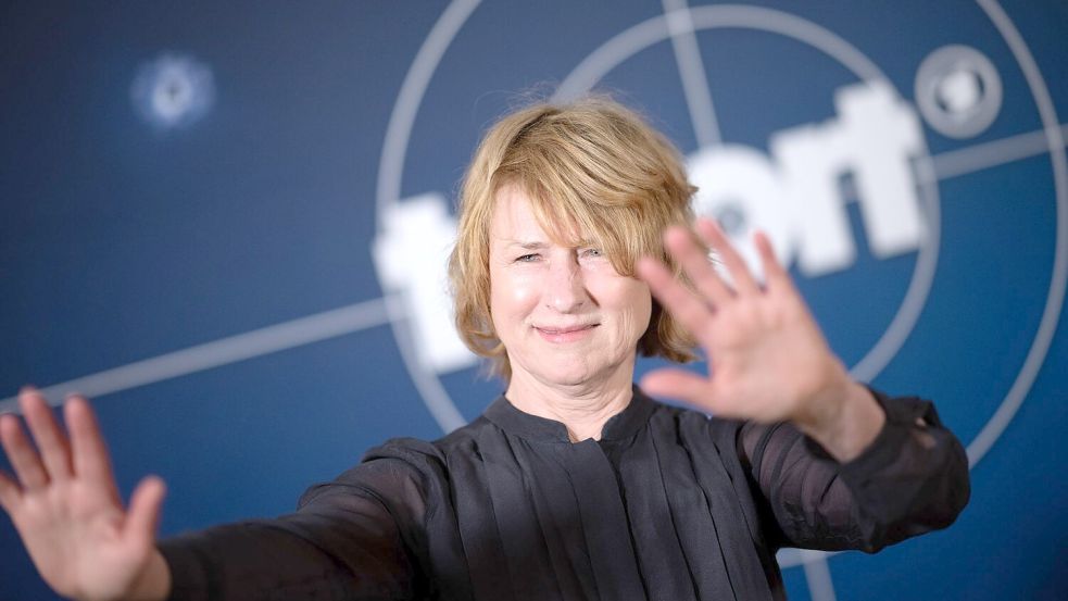 Es bleibt bei ihrem „Tatort“-Ausstieg: Schauspielerin Corinna Harfouch. (Archivbild) Foto: Sebastian Christoph Gollnow/dpa