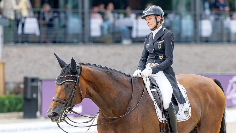 Ingrid Klimke zeigte bei der EM keinen guten Auftritt. Foto: Stefan Lafrentz/dpa