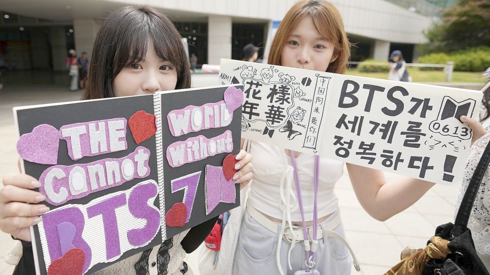 Ein Netflix Zeichentrickfilm über eine K-Pop Band bringt Südkorea einen erneuten Tourismusboom. Foto: dpa/Lee Jin-Man