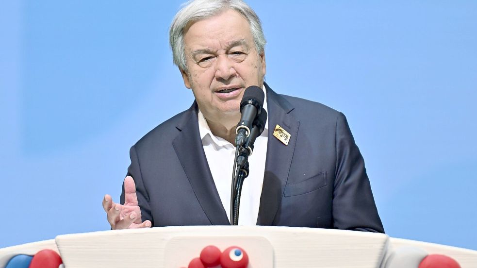 Guterres ist über den russischen Angriff auf Kiew erbost. (Archivbild) Foto: --/kyodo/dpa