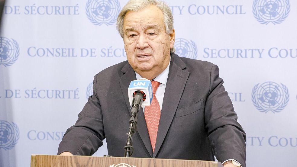 Guterres fordert Israel auf, die Stadt Gaza nicht zu besetzen. (Archivbild) Foto: Bianca Otero/ZUMA Press Wire/dpa