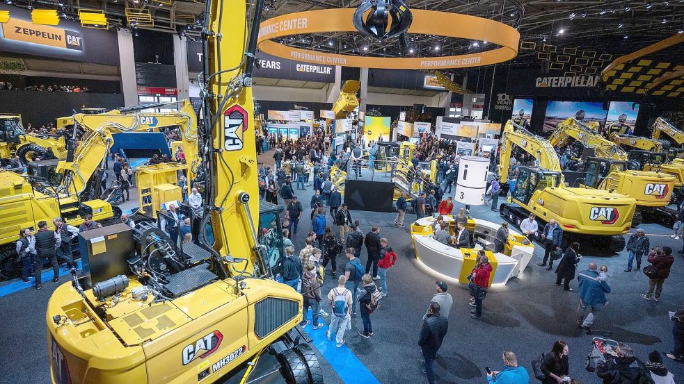 Caterpillar ist für seine gelben Bagger und Planierraupen bekannt. (Archivbild) Foto: Leonie Asendorpf/dpa